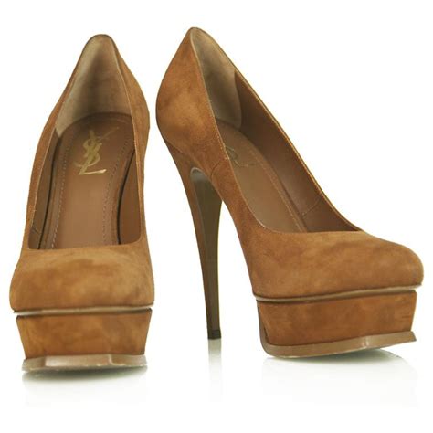 ysl heels tribute suede|ysl closed toe heels.